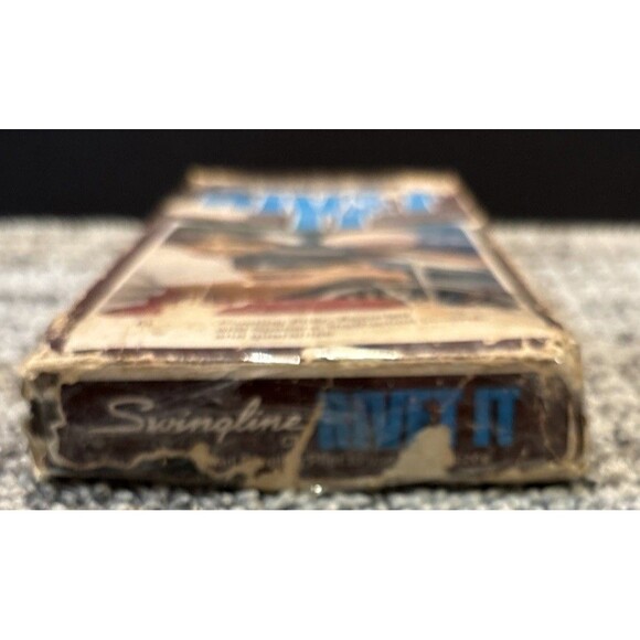 Vintage 1970S Swingline Rivet It Triple Head Riveting 9” Plier In Box USA - Picture 3 of 13